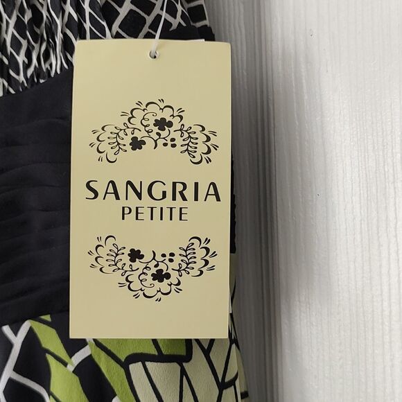 Sangria Petite 100% Silk Hankerchief halter boho bohemian printed dress Sz 8P - Picture 5 of 7